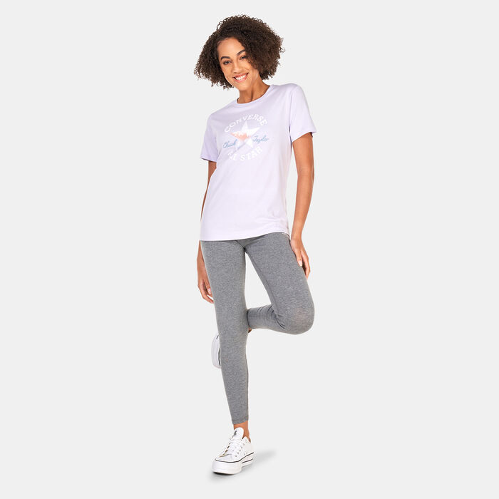 Converse Women's Chuck Patch Infill T-Shirt Purple Converse Women's Chuck Patch Infill T-Shirt Purple image number 2