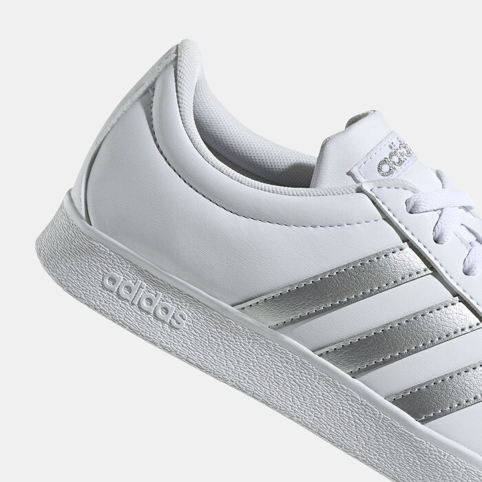 adidas Women's VL Court Base Shoes White adidas Women's VL Court Base Shoes White image number 5