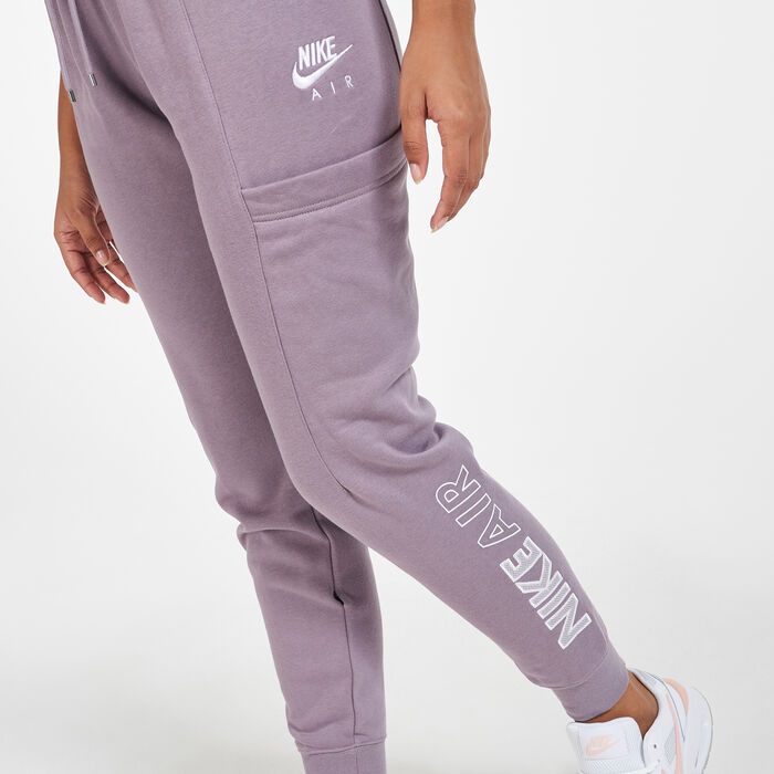 Buy Nike Women's Air Fleece Sweatpants Purple in KSA -SSS