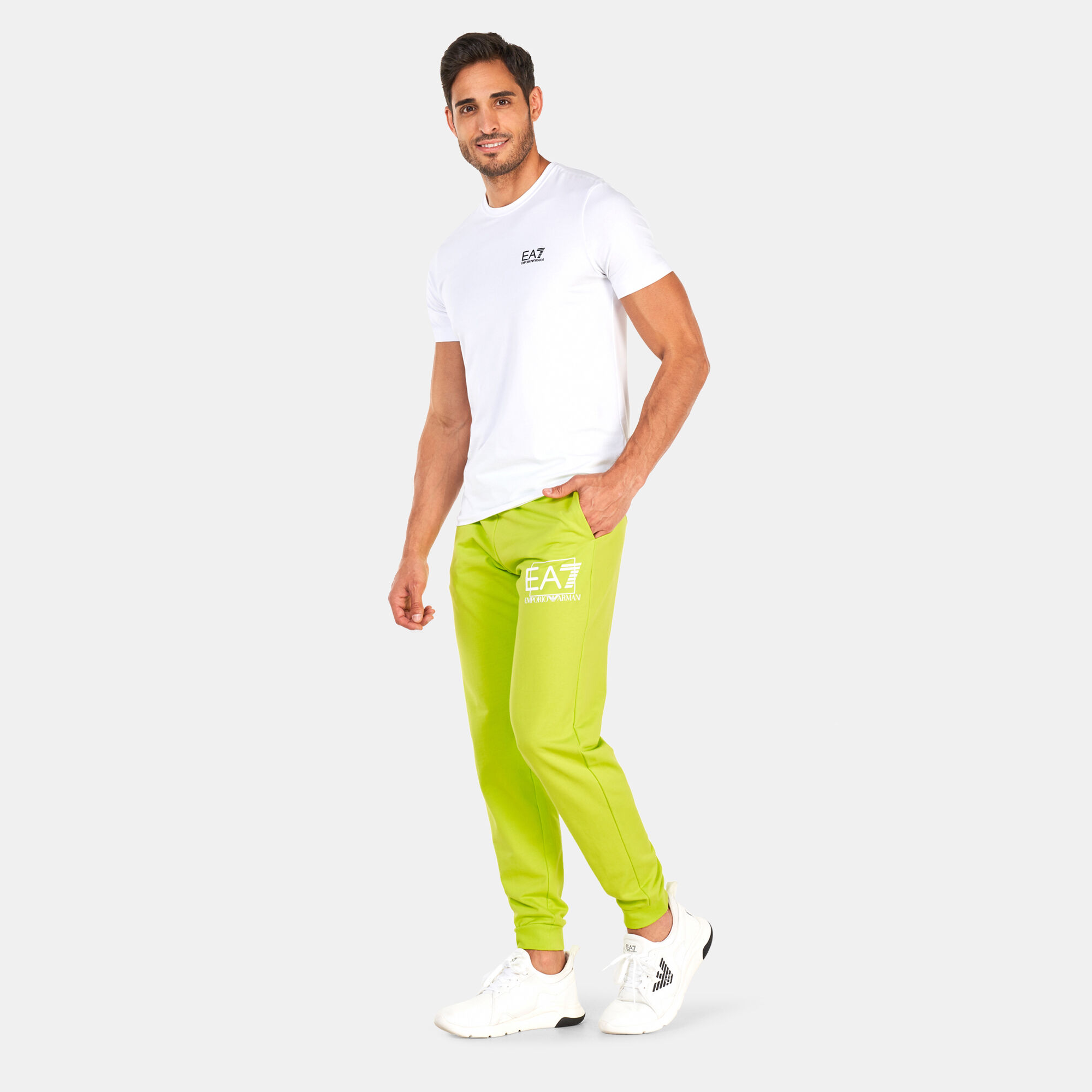 Men s Train Visibility Track Pants Green EA7 Emporio Armani in KSA SSS