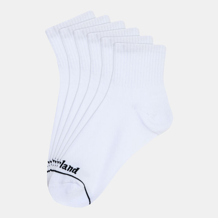 Timberland Core Quarter Crew Socks (3 Pack) White Timberland Core Quarter Crew Socks (3 Pack) White image number 0