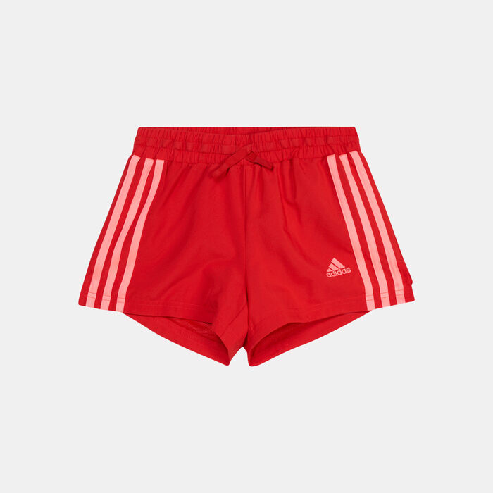 adidas Kids' 3-Stripes Shorts Red image number 0
