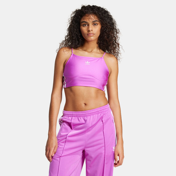 adidas Originals Women's 3-Stripes Crop Top Pink adidas Originals Women's 3-Stripes Crop Top Pink image number 0