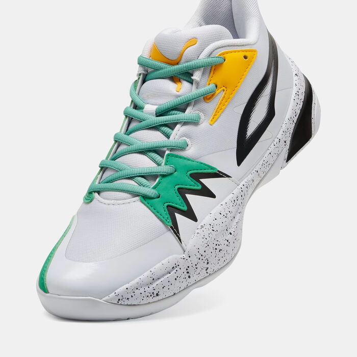 PUMA Men's Genetics Speckle Basketball Shoes Black PUMA Men's Genetics Speckle Basketball Shoes Black image number 4