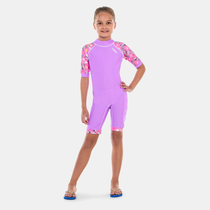 COEGA Kids' One-Piece Swimsuit Purple COEGA Kids' One-Piece Swimsuit Purple image number 0