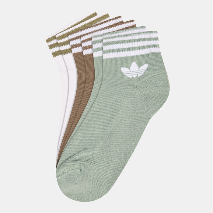 adidas Originals Men's Trefoil Ankle Socks (3 Pack) Green adidas Originals Men's Trefoil Ankle Socks (3 Pack) Green image number 0