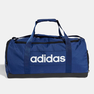adidas Men's Linear Duffel Bag Blue adidas Men's Linear Duffel Bag Blue