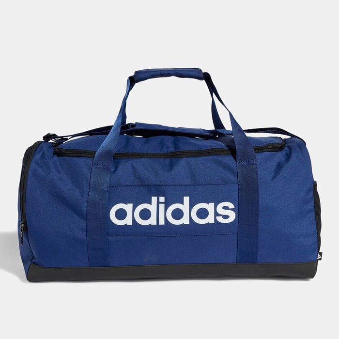 adidas Men's Linear Duffel Bag Blue adidas Men's Linear Duffel Bag Blue image number 0