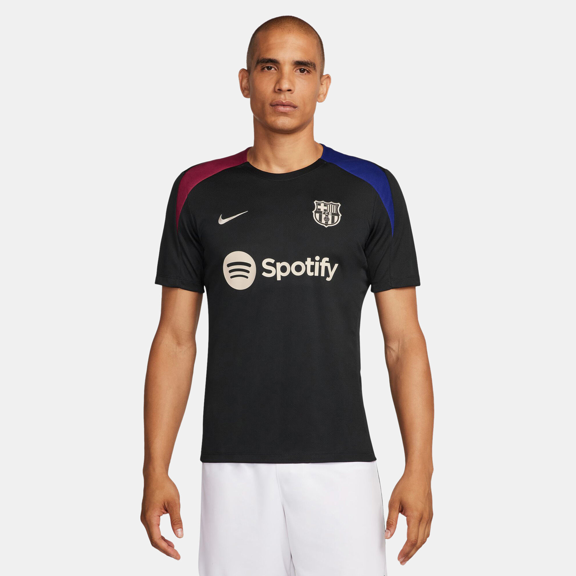 Men s FC Barcelona Dri FIT Strike Drill Football Top Black Nike in KSA SSS