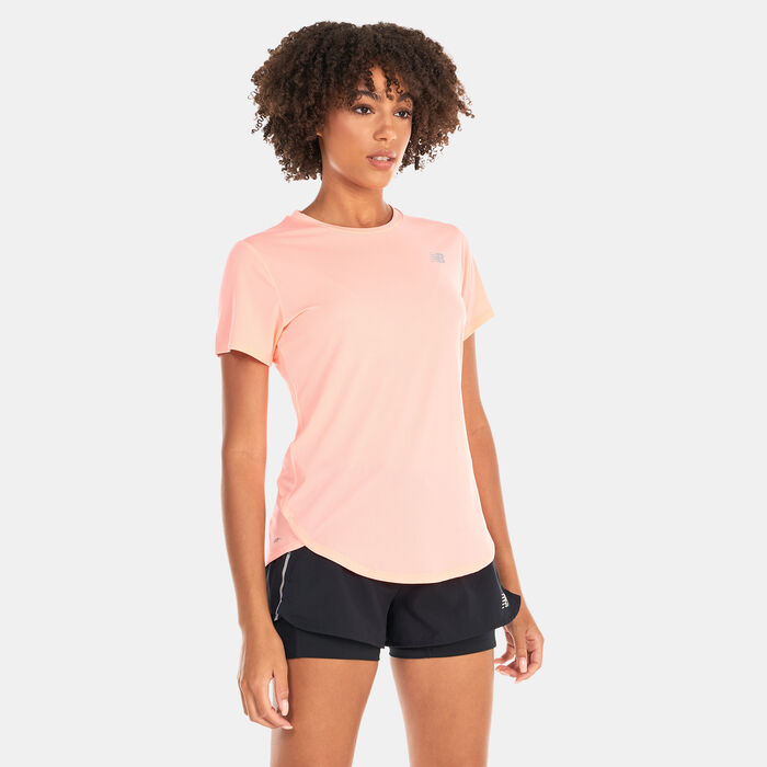 New Balance Women's Accelerate T-Shirt Purple New Balance Women's Accelerate T-Shirt Purple image number 0