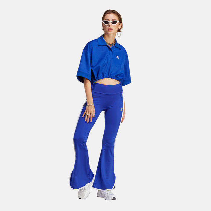 adidas Originals Women's Always Original Polo Shirt Blue adidas Originals Women's Always Original Polo Shirt Blue image number 2