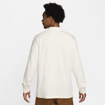 Nike Men's Club Long-Sleeve Polo Shirt Ivory