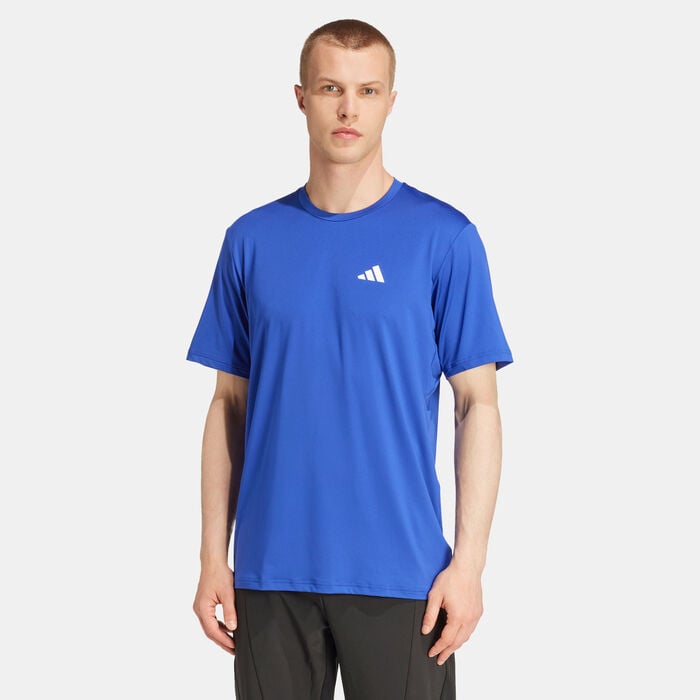 adidas Men's Train Essentials Stretch Training T-Shirt Blue adidas Men's Train Essentials Stretch Training T-Shirt Blue image number 0