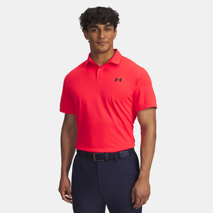 Under Armour Men's Tee To Green Golf Polo Shirt Red Under Armour Men's Tee To Green Golf Polo Shirt Red image number 0