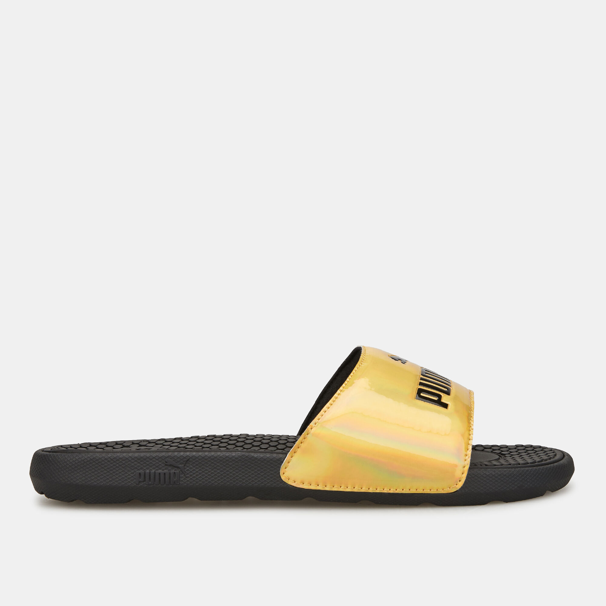 Puma slides sale womens gold