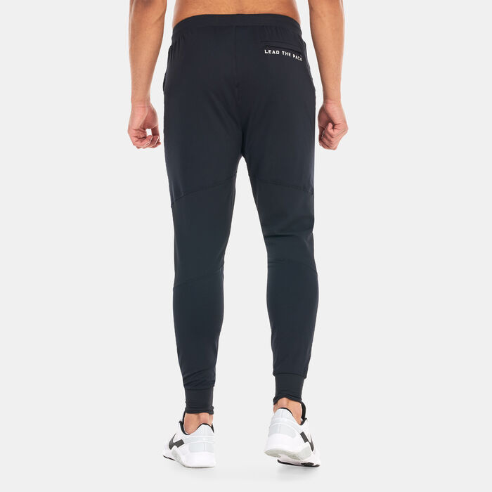 SQUATWOLF Men's Statement Ribbed Flex Joggers Black SQUATWOLF Men's Statement Ribbed Flex Joggers Black image number 1