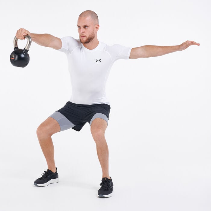 Under Armour Men's HeatGear® Armour T-Shirt White Under Armour Men's HeatGear® Armour T-Shirt White image number 2