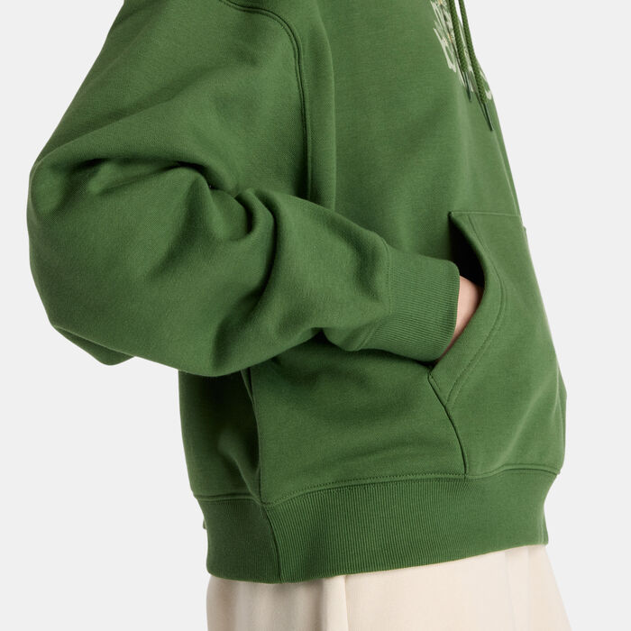 New Balance Women's Flower Hoodie Green New Balance Women's Flower Hoodie Green image number 3