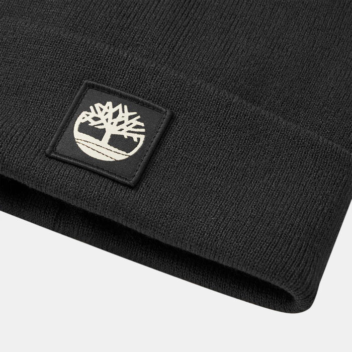 Timberland Tonal Patch Beanie Black Timberland Tonal Patch Beanie Black image number 1