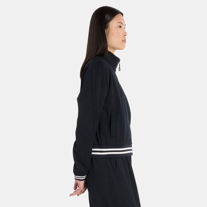 New Balance Women's Post Season Pique Track Jacket Black New Balance Women's Post Season Pique Track Jacket Black image number 2