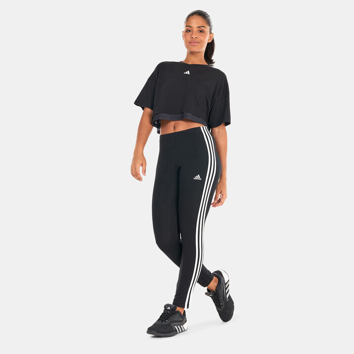 adidas Women's Dance Cropped T-Shirt Black adidas Women's Dance Cropped T-Shirt Black image number 2