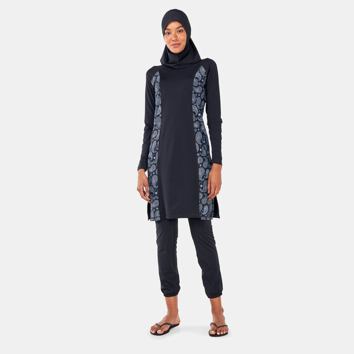 COEGA Women's Three-Piece Modest Swimming Set Black COEGA Women's Three-Piece Modest Swimming Set Black image number 0
