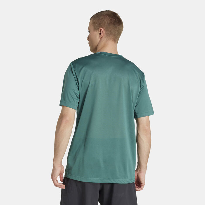 adidas Men's Tech Apparel Training T-Shirt Green adidas Men's Tech Apparel Training T-Shirt Green image number 1
