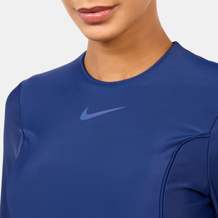 Nike Swim Women's Swim Victory Full-Coverage Dress Blue image number 3