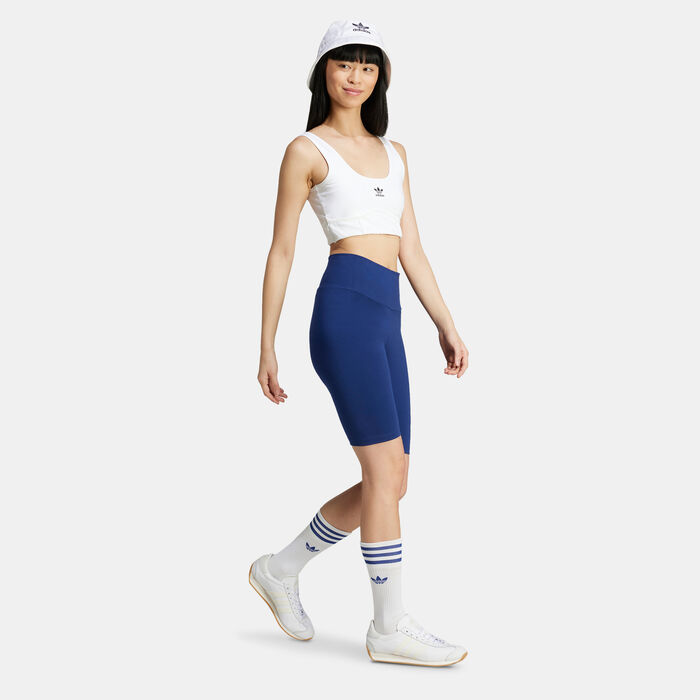 adidas Originals Women's Short Leggings Blue adidas Originals Women's Short Leggings Blue image number 2