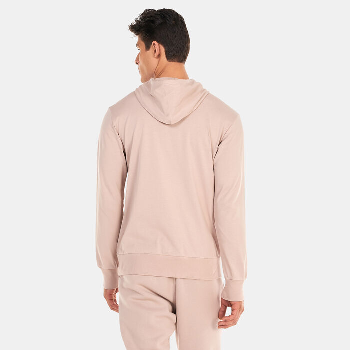 adidas Men's Essentials Logo Hoodie Beige adidas Men's Essentials Logo Hoodie Beige image number 1