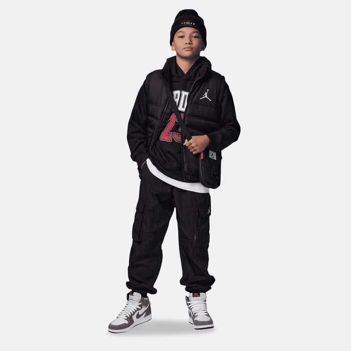 Jordan Kids' Fleece Hoodie Black image number 2