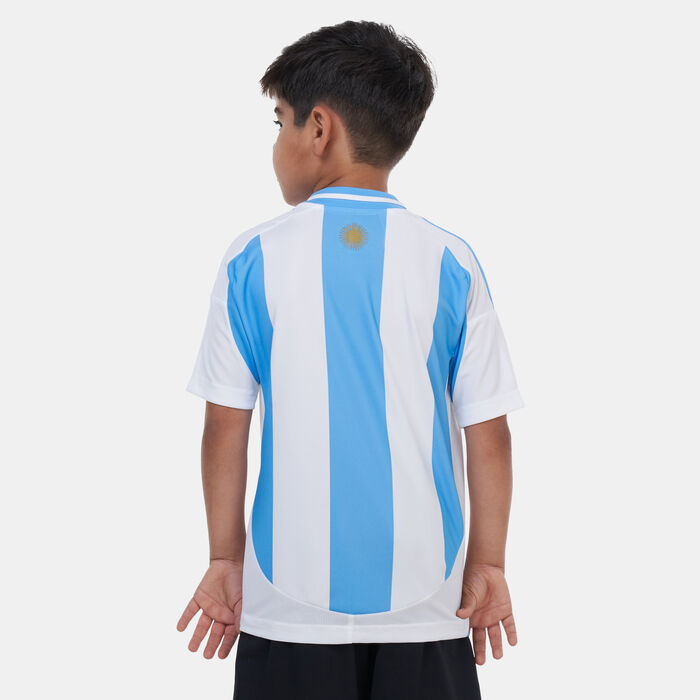 adidas Kids' Argentina Home Football Jersey - 2024 White adidas Kids' Argentina Home Football Jersey - 2024 White image number 1
