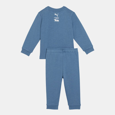 PUMA Kids' x Trolls Minicat Sweatshirt and Sweatpants Set Blue