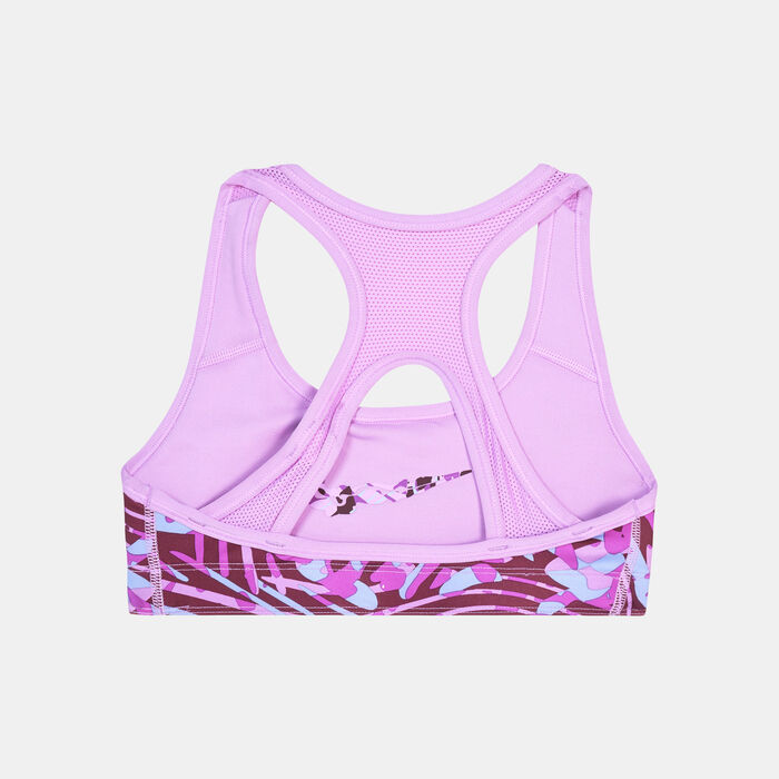 Nike Kids' Swoosh Reversible Sports Bra (Older Kids) Pink image number 1