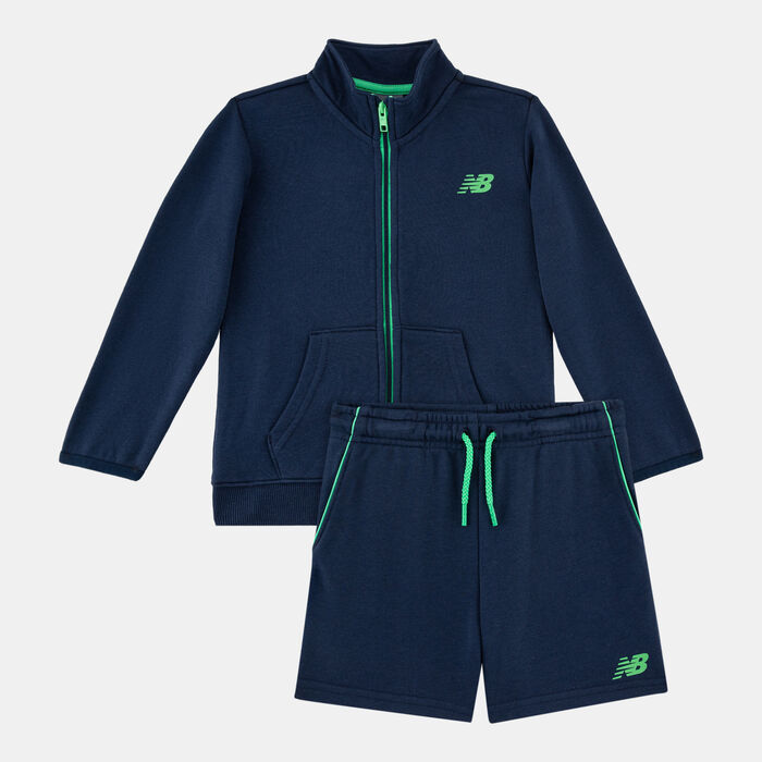 New Balance Kids' Hoodie And Shorts Set Blue image number 0