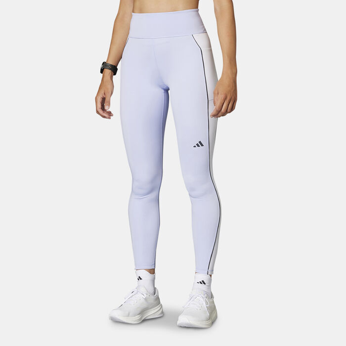 adidas Women's Own the Run Colorblock Leggings Blue adidas Women's Own the Run Colorblock Leggings Blue image number 0