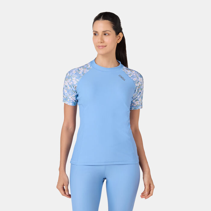 COEGA Women's Swimming Rashguard Blue COEGA Women's Swimming Rashguard Blue image number 0