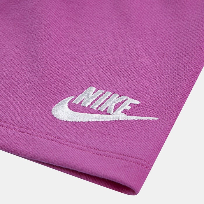 Nike Kids' French Terry T-Shirt and Shorts Set Pink Nike Kids' French Terry T-Shirt and Shorts Set Pink image number 3