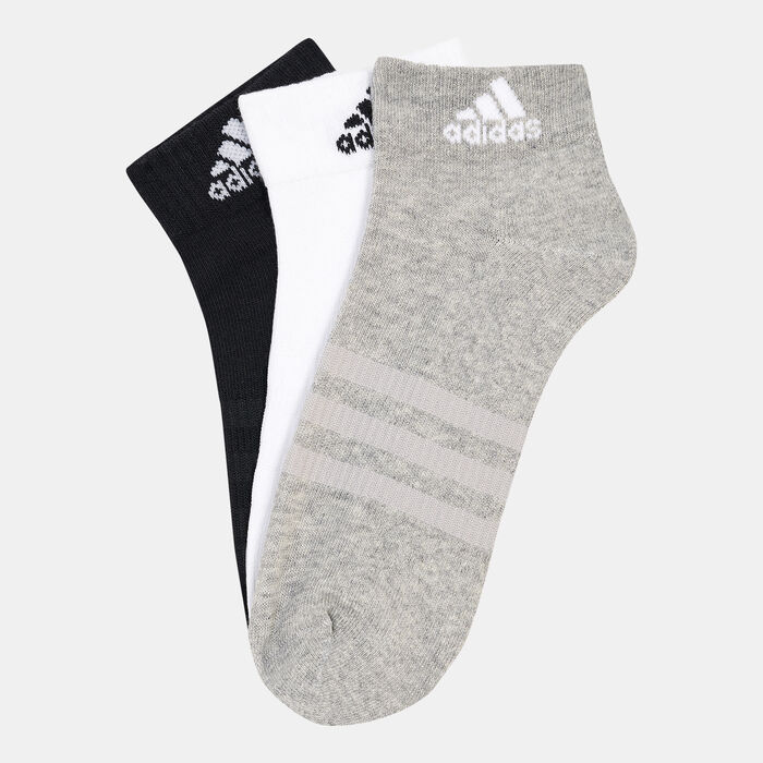adidas Thin and Light Ankle Socks (3 Pack) Multi-Color adidas Thin and Light Ankle Socks (3 Pack) Multi-Color image number 0