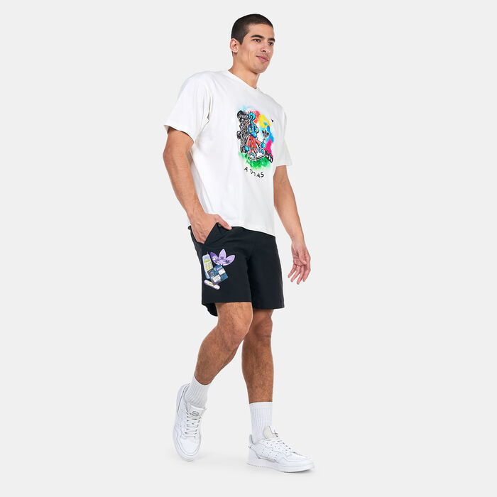 adidas Originals Men's Remote Graphic Shorts Black adidas Originals Men's Remote Graphic Shorts Black image number 5