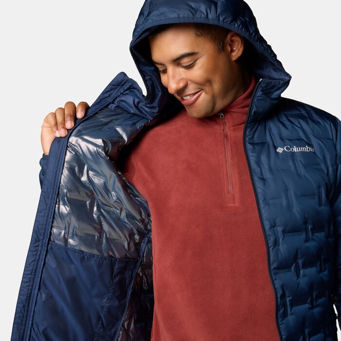Columbia Men's Delta Ridge II Down Hoodie Blue Columbia Men's Delta Ridge II Down Hoodie Blue image number 4