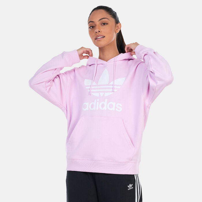 adidas Originals Women's Trefoil Hoodie Pink image number 0