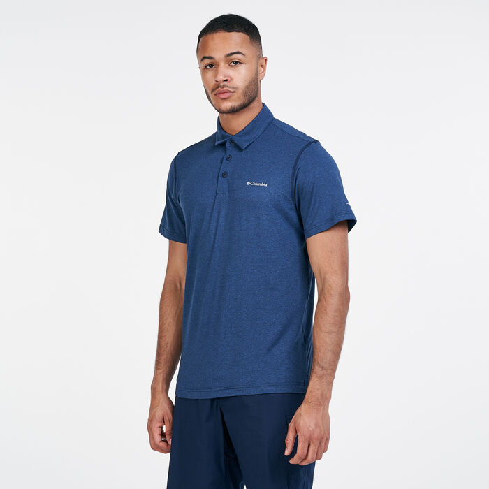 Columbia Men's Tech Trail™ Polo T-Shirt Blue Columbia Men's Tech Trail™ Polo T-Shirt Blue image number 0