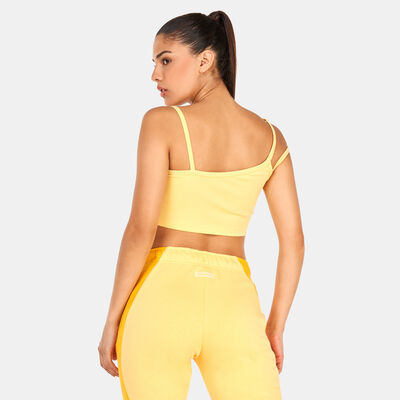 Nike Women's Sportswear Everyday Crop Tank Top yellow
