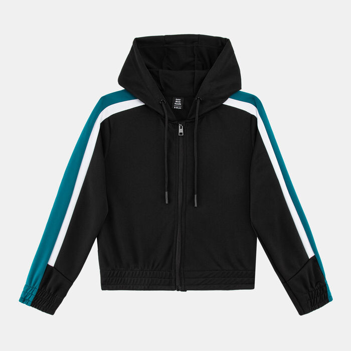 Sun and Sand Sports Kids' Zipper Hoodie Black Sun and Sand Sports Kids' Zipper Hoodie Black image number 0
