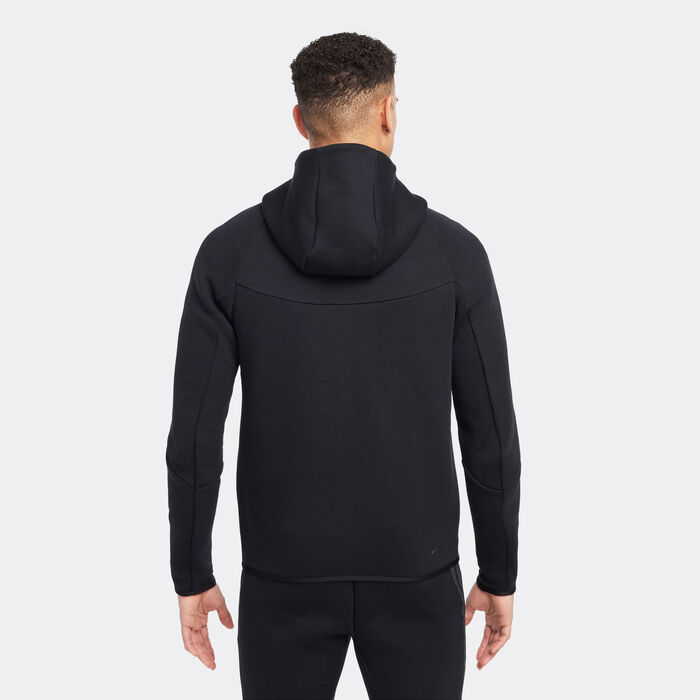 Nike Men's Tech Full-Zip Windrunner Hoodie Black Nike Men's Tech Full-Zip Windrunner Hoodie Black image number 1