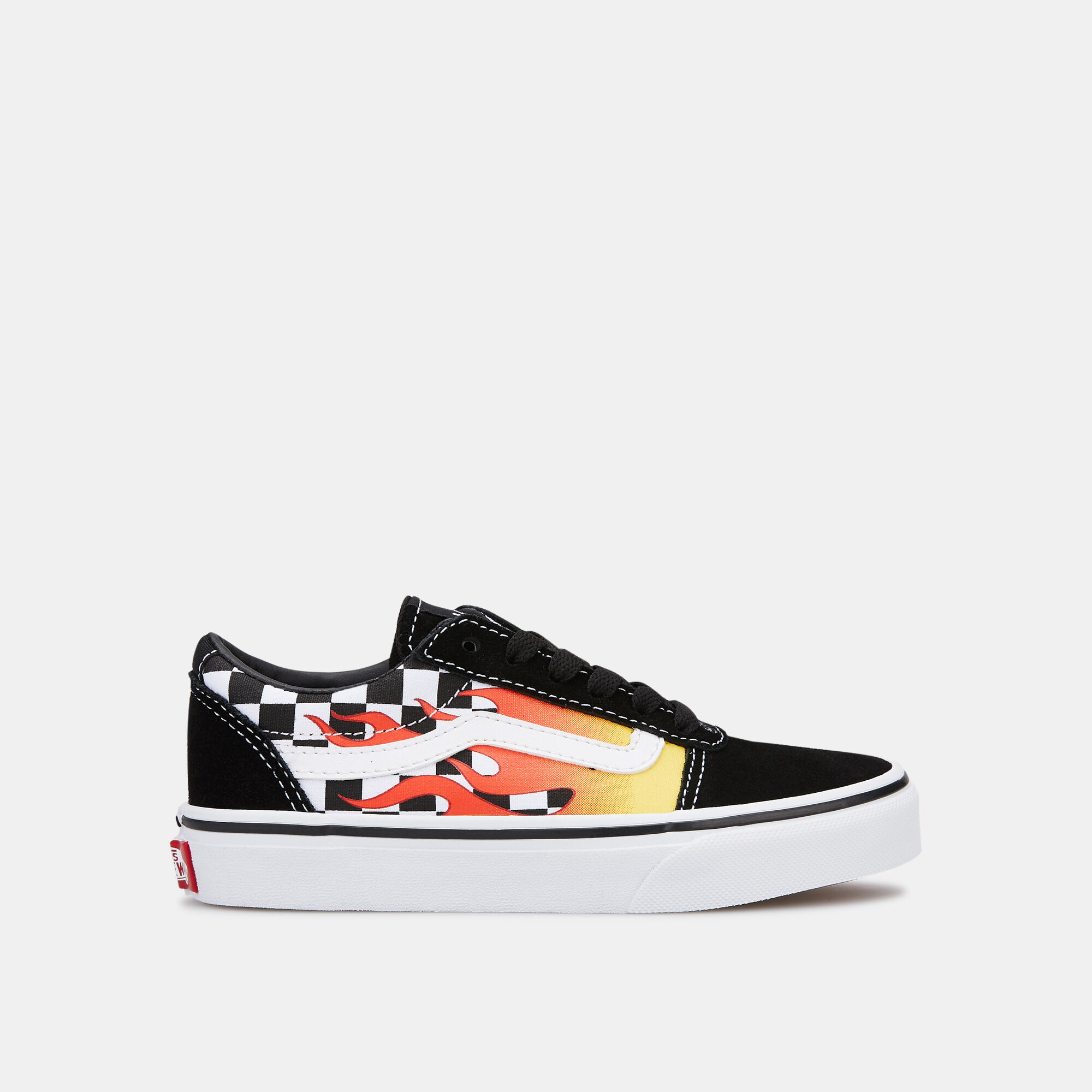 Vans flame checkered online shoes