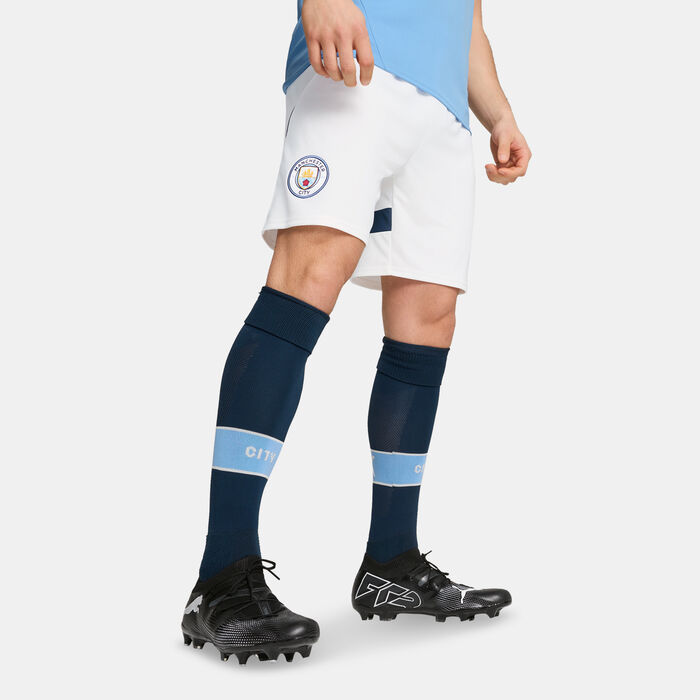 PUMA Men's Manchester City 24/25 Home Replica Football Shorts White PUMA Men's Manchester City 24/25 Home Replica Football Shorts White image number 0