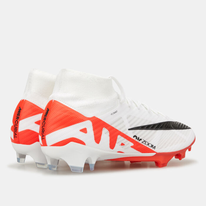 Nike Men's Zoom Mercurial Superfly 9 Elite Firm-Ground Football Shoe White Nike Men's Zoom Mercurial Superfly 9 Elite Firm-Ground Football Shoe White image number 3
