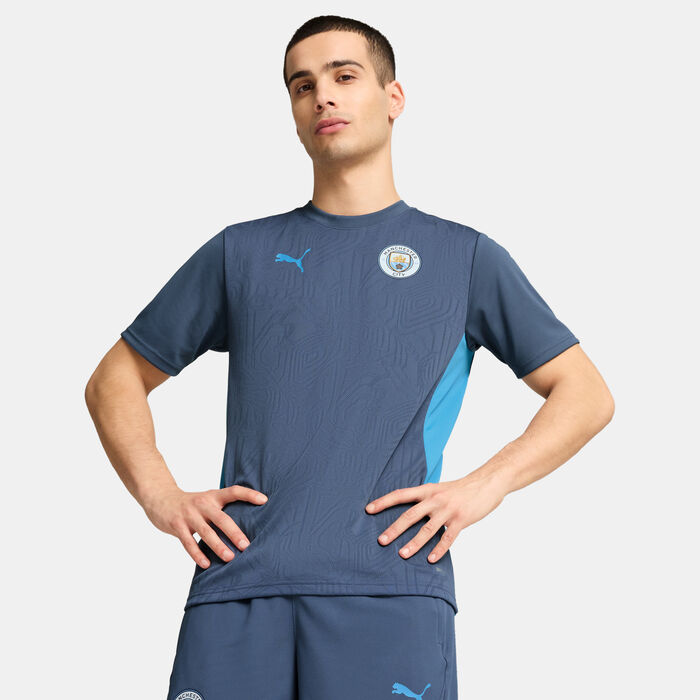 PUMA Men's Manchester City Training Football Top Blue image number 0